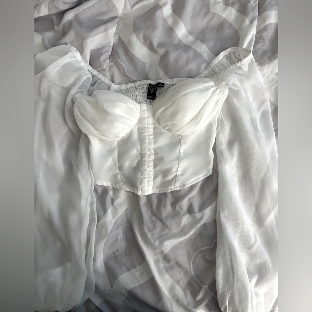 Windsor bustier long sleeve top